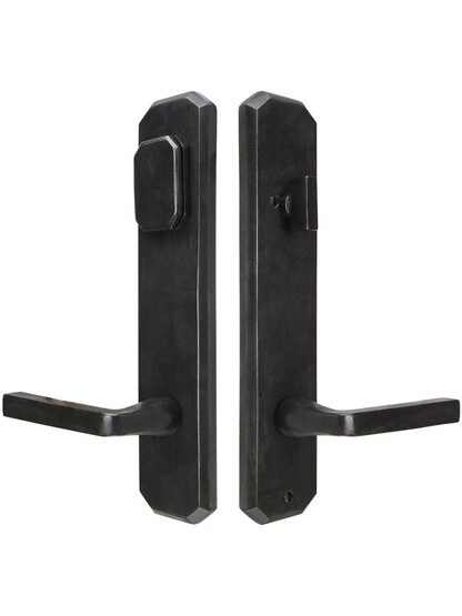 Solid Bronze Angular Entry Set with Alessa Levers.
